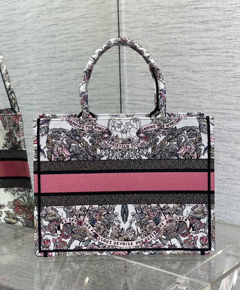 Christian Dior Medium Dior Book Tote Pink